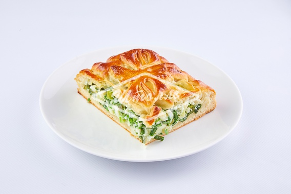 Пирог с зеленым луком